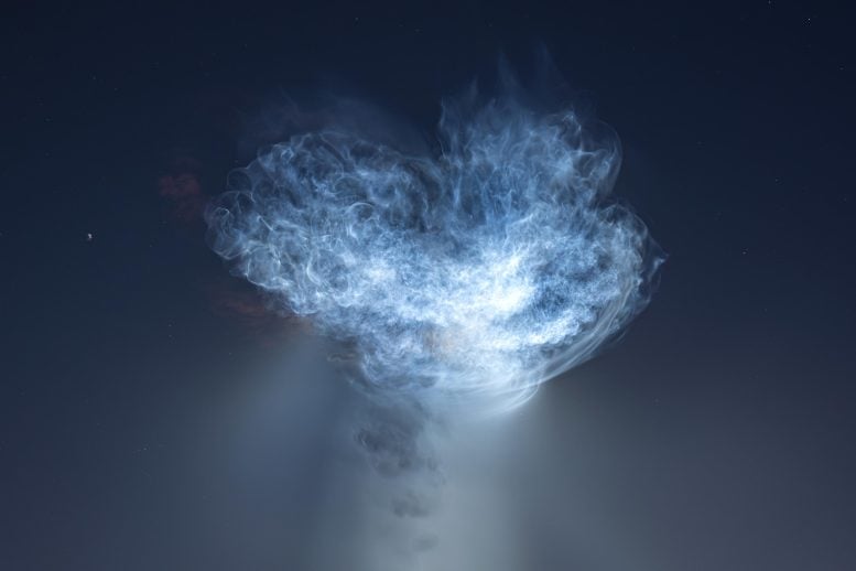 SpaceX Rocket Creates a Spectacular Glowing “Jellyfish” in the Sky